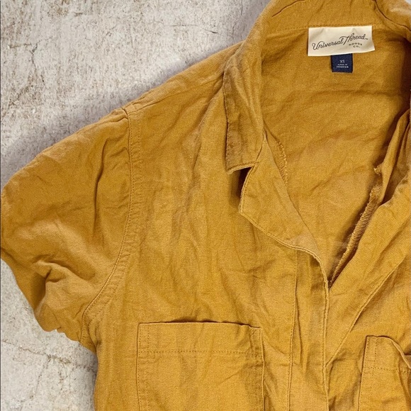 Turmeric Utility Romper - Picture 2 of 7